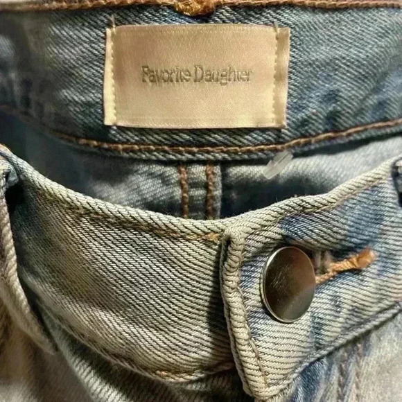 NWOT Favorite Daughter The Tommy Mid Rise Boyfriend Distressed Denim Jeans 29. - Picture 7 of 9